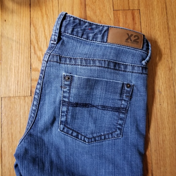 Express X2 Straight Leg Denim Jeans Size 2 - Picture 3 of 7